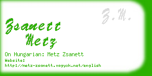 zsanett metz business card
